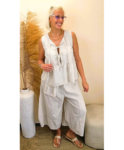 Ensemble Capri Vichy Beige...
