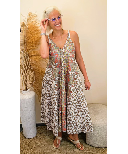 Robe Longue Bohème Soléa -...