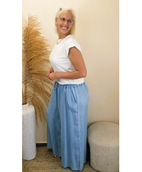 Pantalon Palazzo "Blue Breeze" - Angele