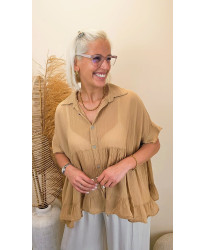 Blouse Oversize Sahara Camel - Melina