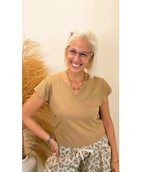 T-Shirt Sable Élégant - Juliette