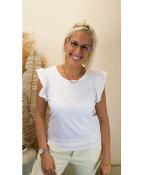 T-Shirt "Élégance Volantée" - Noemie
