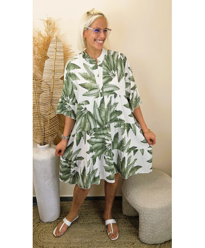 Robe "Palma Verde" - Rose