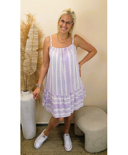 Robe "Lavande d'Été" -...
