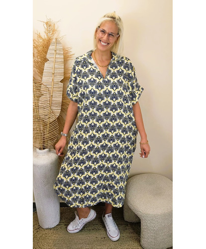 Robe Gaz de Coton "Capri Soleil" - Agathe