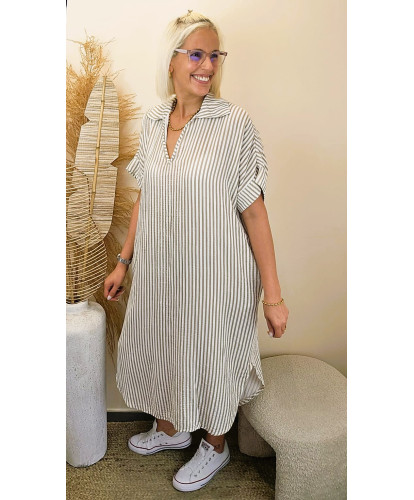 Robe Gaz de Coton "Lina...