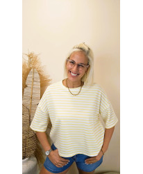 T-Shirt Marinière Soleil - Elodie