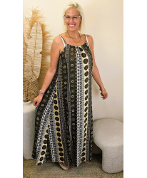 Robe Ethnic Black - Faustine