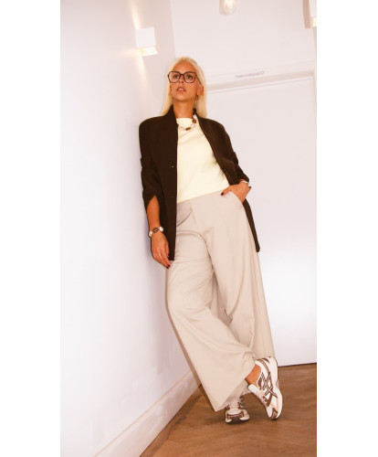 Pantalon Tailoring Barrel Beige - Alexia