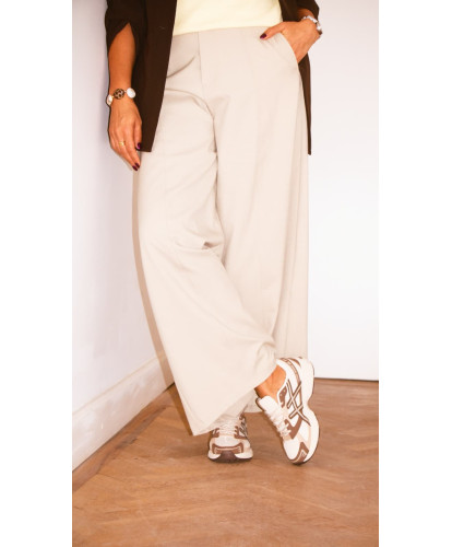 Pantalon Tailoring Barrel Beige - Alexia