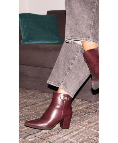 Bottines À Talon Bijou...