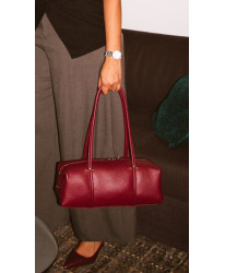Sac Bowling Cuir Burgundy