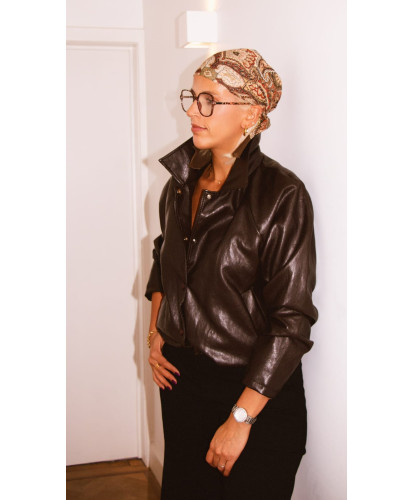 Blouson Chocolat Urban Chic - Marion