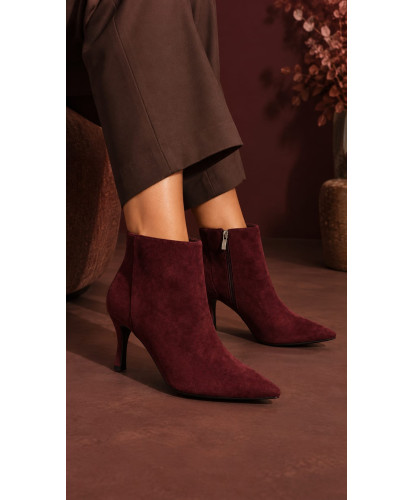 Bottines Élégance Burgundy