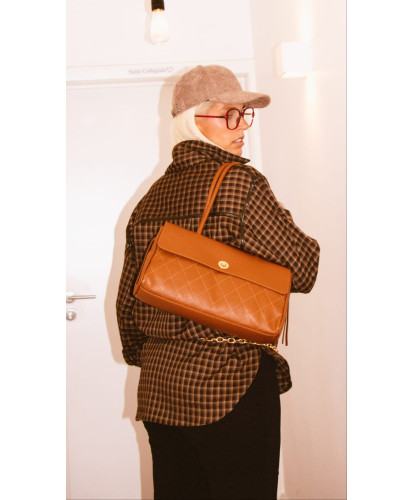 Sac Cognac Matelassé