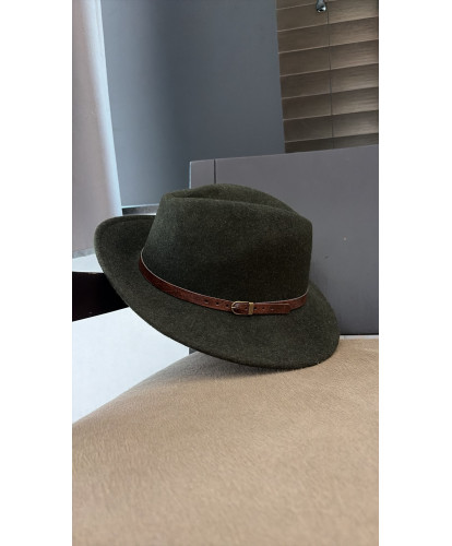 Chapeau Fedora Laine Kaki