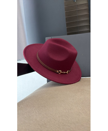 Chapeau Fedora Burgundy