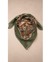 Foulard Paisley Kaki
