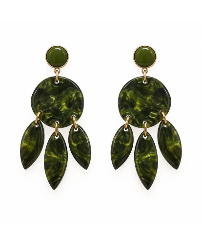 Boucles D’Oreilles Résine...
