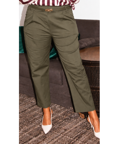 Pantalon Carotte Kaki - Melody