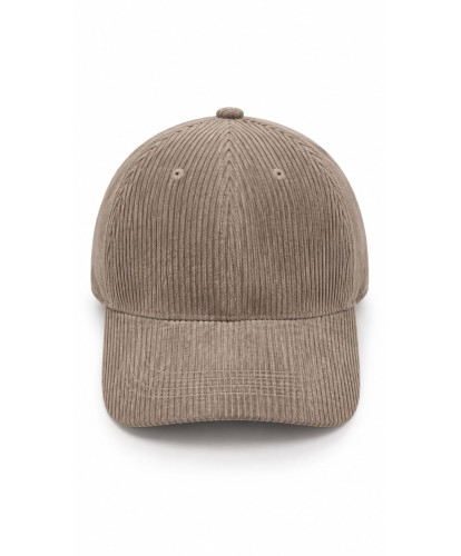 Casquette Velours Côtelé Taupe
