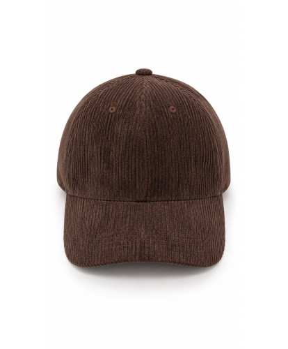 Casquette Velours Côtelé Chocolat