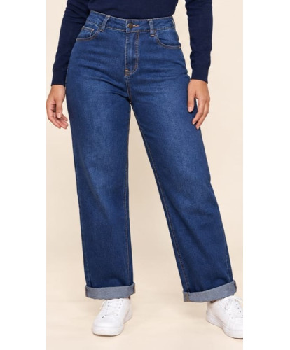 Jeans Wide Leg Casual Bleu Brut - Sophie