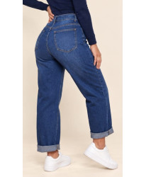 Jeans Wide Leg Casual Bleu Brut - Sophie