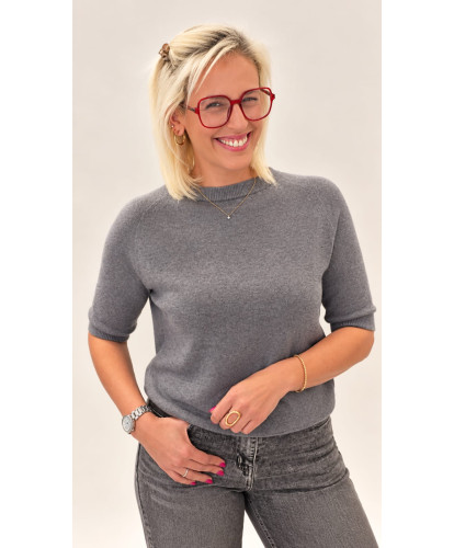 Pull Angora Gris Souris - Amandine