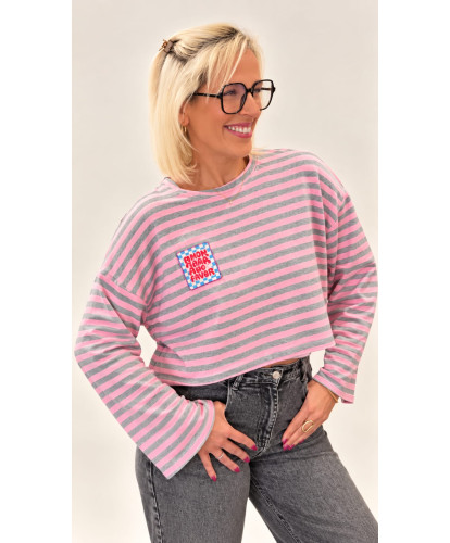 T-Shirt Oversize Rayé - Victoria