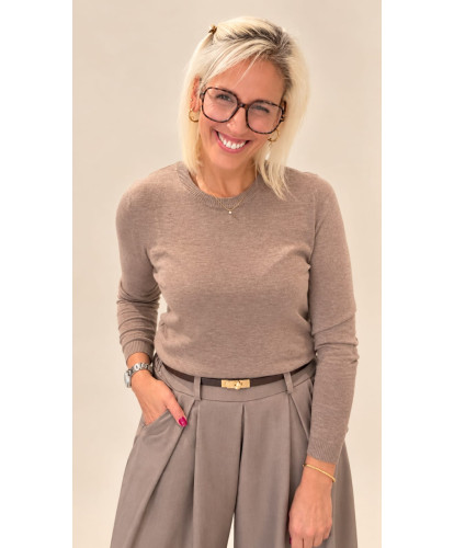 Pull Cachemire Taupe - Mathilde