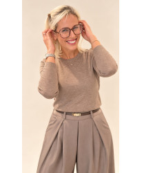 Pull Cachemire Taupe - Mathilde