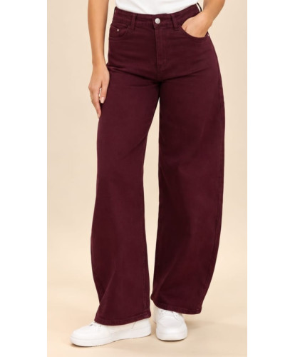 Jeans Ballon Prune - Margaux