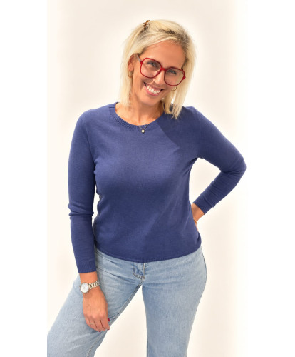 Pull Cachemire Bleu - Mathilde