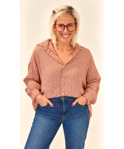 Chemise Oversize Vichy...