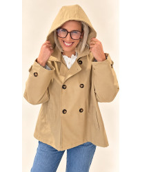 Parka Évasée À Capuche - Louane