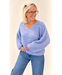 Pull Fluffy Bleu Ciel – Romy