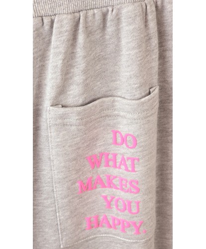 Ensemble Jogging Gris Clair Imprimé - Emie