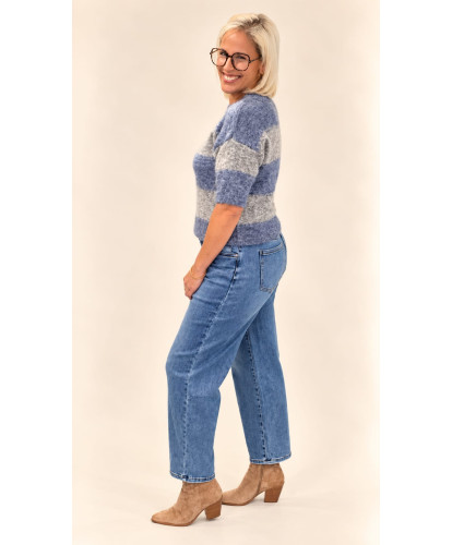 Jeans Ballon Bleu Denim -...