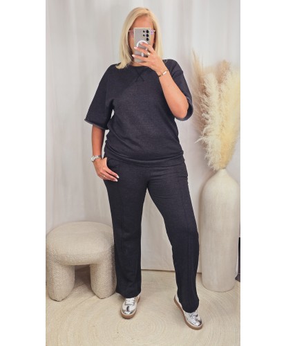 Ensemble Jogging Gris Souris Imprimé - Elisa