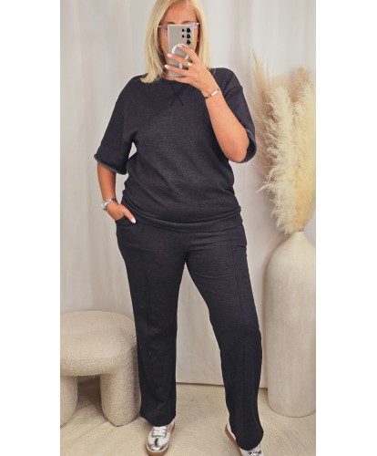 Ensemble Jogging Gris Souris Imprimé - Elisa
