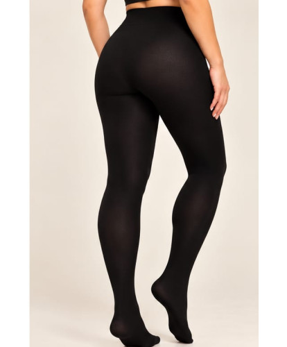 Bas Opaques Taille Haute Noir