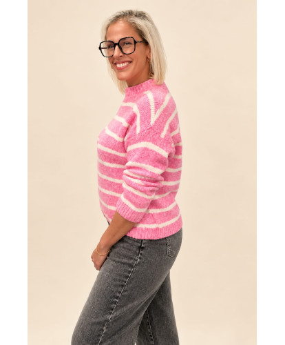 Pull Candy Stripes Rose - Louise