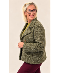 Veste Bouclette Kaki - Clemence