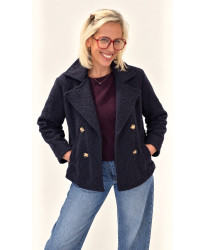 Veste Bouclette Bleu Marine - Clemence